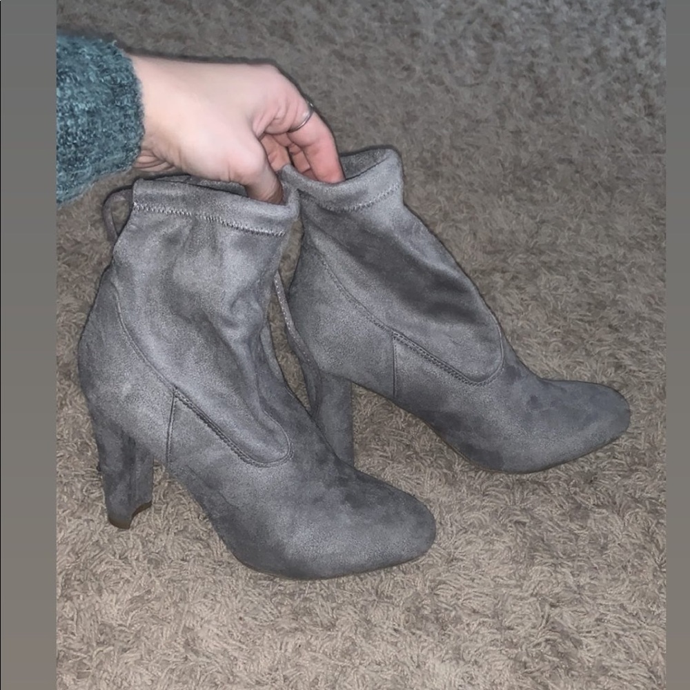 Grey booties